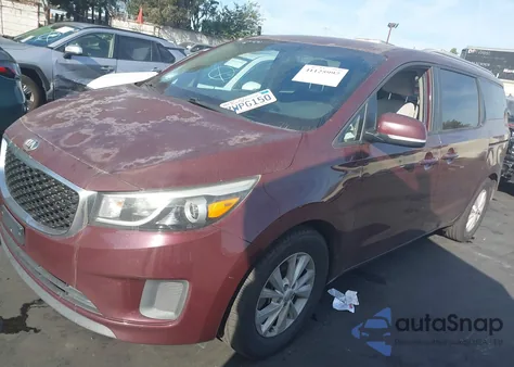 2016 Kia Sedona Lx z USA, uszkodzony, nr VIN KNDMB5C16G6088718